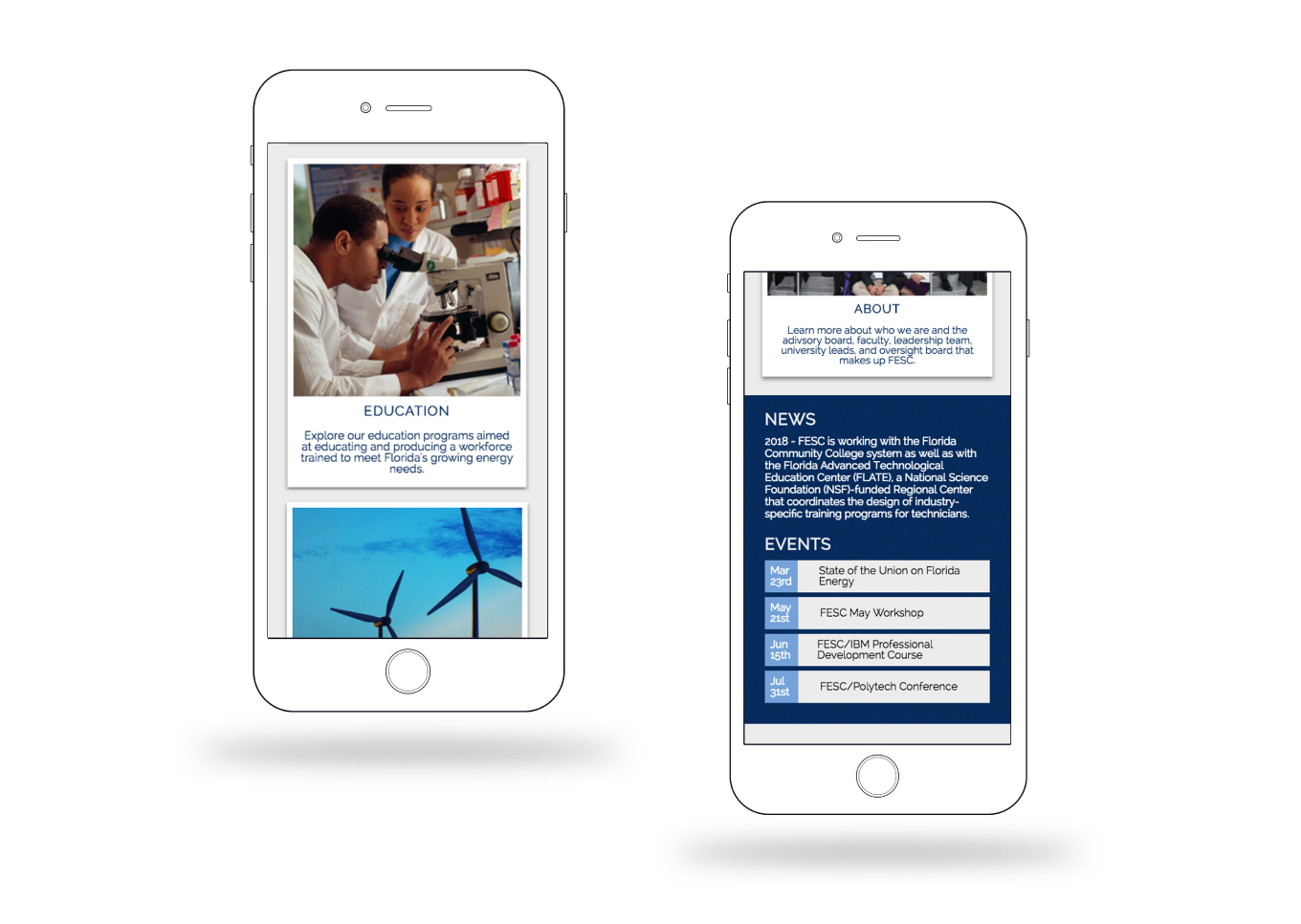 Florida Energy Website closeup